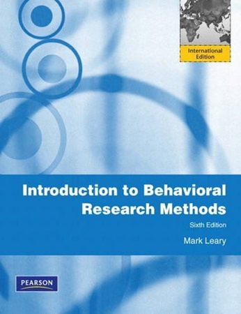 Resim Introduction to Behavioral Research Methods 6e