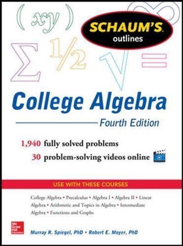 resm Schaum's Outline of College Algebra 4e