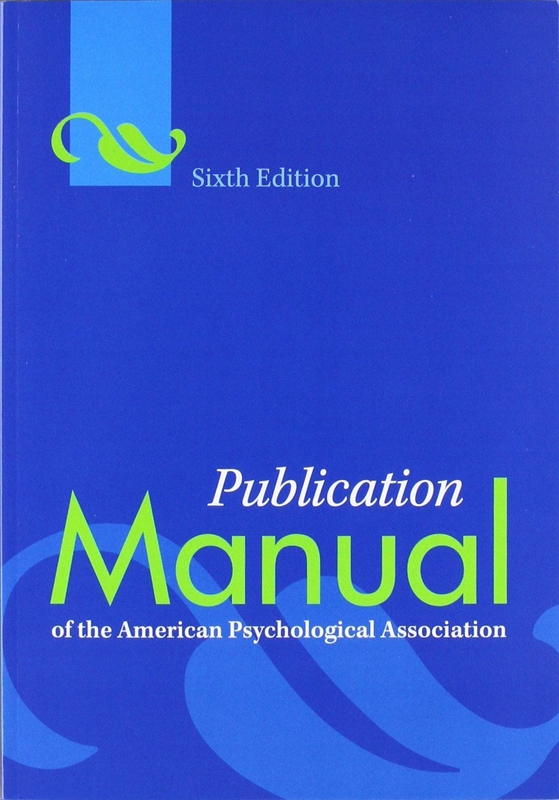 resm Publication Manual of the American Psychological Association 6e
