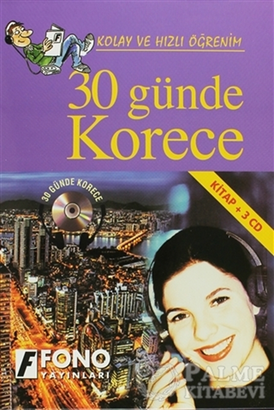 resm 30 Günde Korece (kitap + 3 CD)