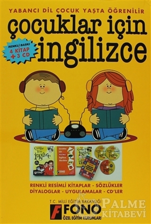 Resim Çocuklar İçin İngilizce Seti (4 kitap + 3 CD)