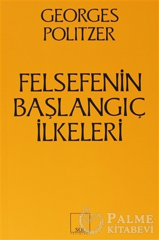 resm Felsefenin Başlangıç İlkeleri
