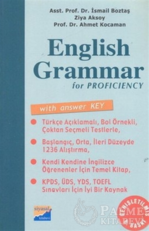resm English Grammar for Proficiency With Answer Key / Answer Key (Cevap Anahtarı)