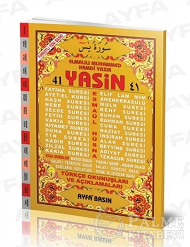 resm Cami Boy 41 Yasin Türkçeli - Fihristli (Ayfa032)