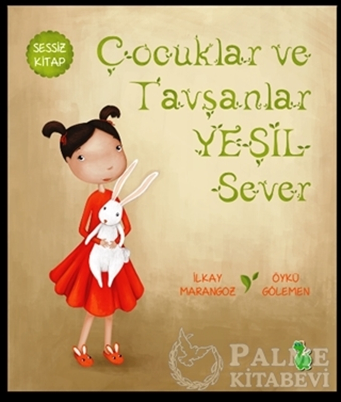 resm Çocuklar ve Tavşanlar Yeşil Sever