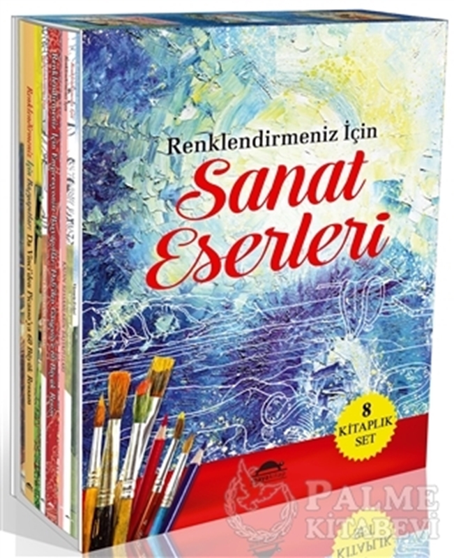 resm Renklendirmeniz İçin Sanat Eserleri Seti (8 Kitap)