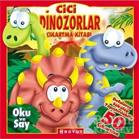 Resim Cici Dinozorlar Çıkartma Kitabı