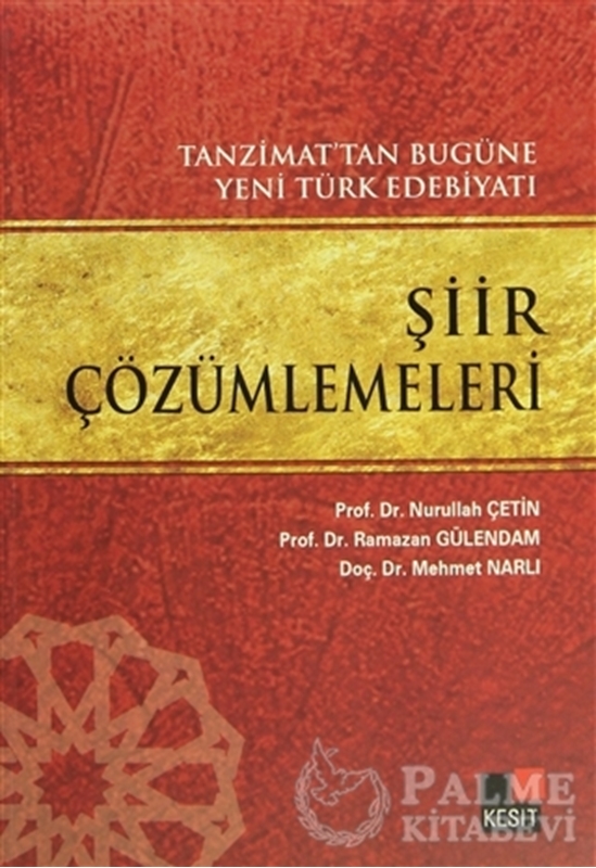 resm Tanzimat’tan Bugüne Yeni Türk Edebiyatı Şiir Çözümlemeleri