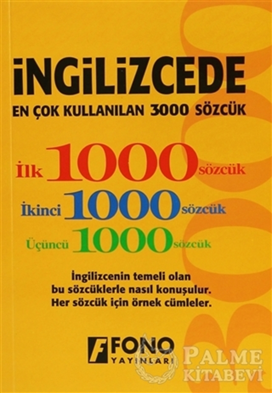 resm İngilizcede En Çok Kullanılan 3000 Sözcük