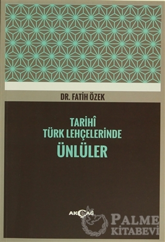 resm Tarihi Türk Lehçelerinde Ünlüler
