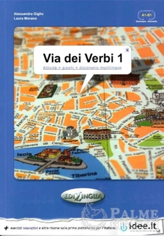 resm Via dei Verbi 1 A1-B1 (Attivita + giochi + dizionario multilingue)