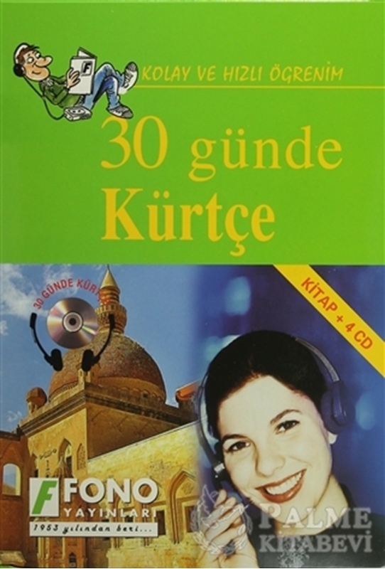 resm 30 Günde Kürtçe (Kitap + 4 Cd)