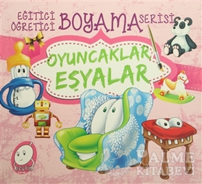 resm Eğitici Öğretici Boyama Serisi: Oyuncaklar Eşyalar