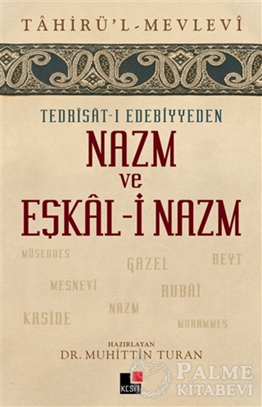 resm Tedrisat-ı Edebiyyeden Nazm ve Eşkal-i Nazım