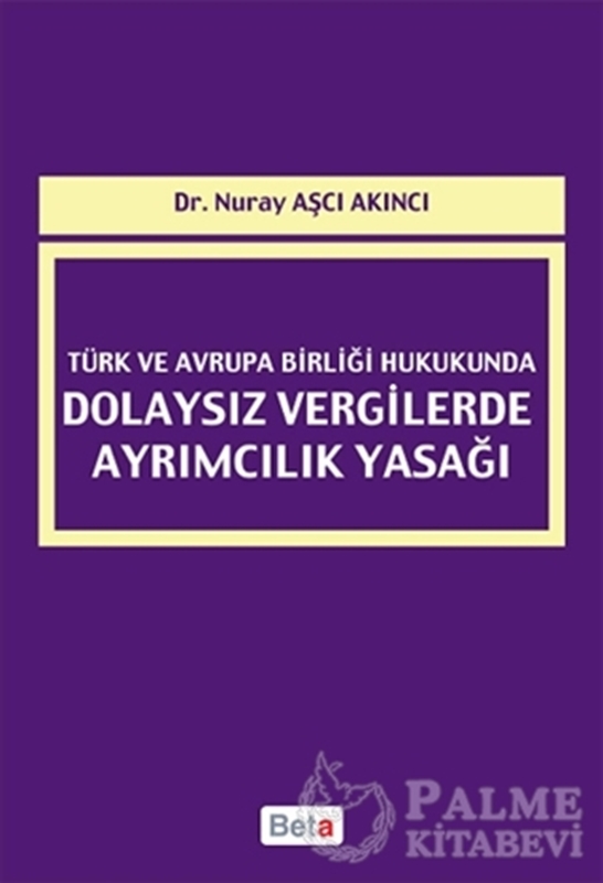 resm Türk ve Avrupa Birliği Hukukunda Dolaysız Vergilerde Ayrımcılık Yasağı