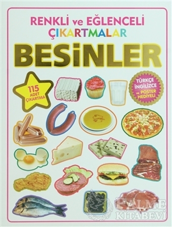Resim Renkli ve Eğlenceli Çıkartmalar - Besinler (Food)