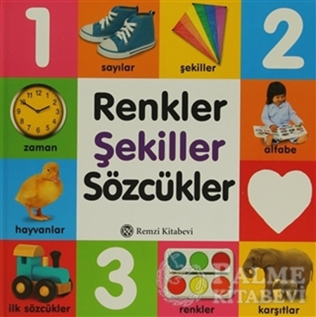 Resim Renkler, Şekiller, Sözcükler