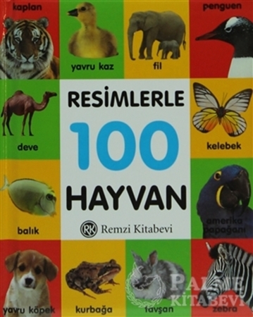 Resim Resimlerle 100 Hayvan (Küçük Boy)