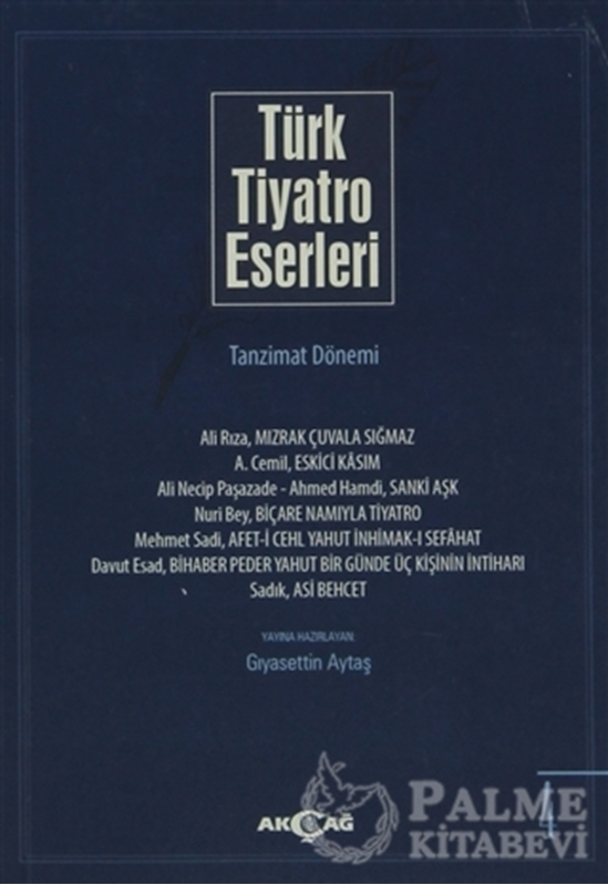 resm Türk Tiyatro Eserleri 4 Tanzimat Dönemi