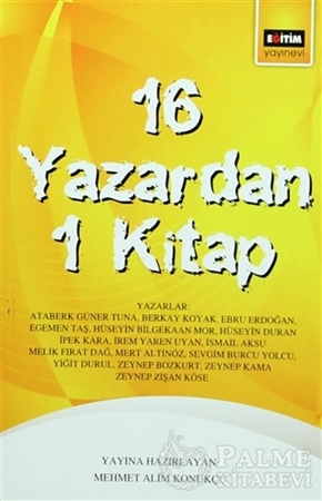 Resim 16 Yazardan 1 Kitap