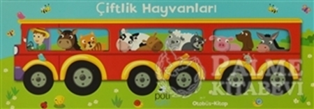 Resim Çiftlik Hayvanları: Otobüs - Kitap  (3 Kitap - 7'şer Sayfa)