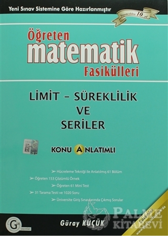 resm Öğreten Matematik Fasikülleri - Limit / Süreklilik ve Seriler Konu Anlatımlı