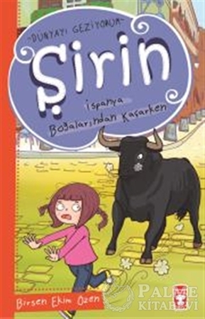 Resim Şirin İspanya Boğalarından Kaçarken