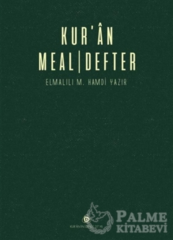 resm Kur'an Meal - Defter