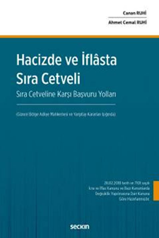resm Hacizde ve İflasta Sıra Cetveli