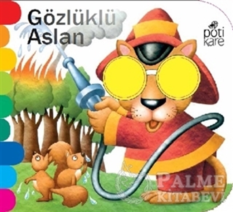 resm Gözlüklü Aslan - Delikli Kitaplar Serisi