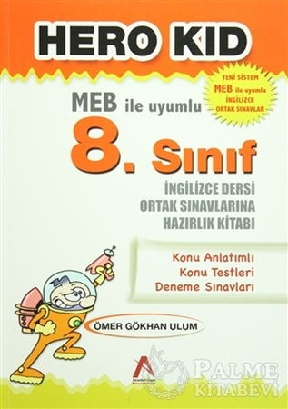 Resim Hero Kid (MEB ile Uyumlu 8. Sınıf İngilizce Dersi Ortak Sınavlarına Hazırlık Kitabı)