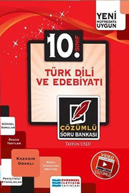 resm 10. Sınıf Türk Dili ve Edebiyatı Video Çözümlü Soru Bankası