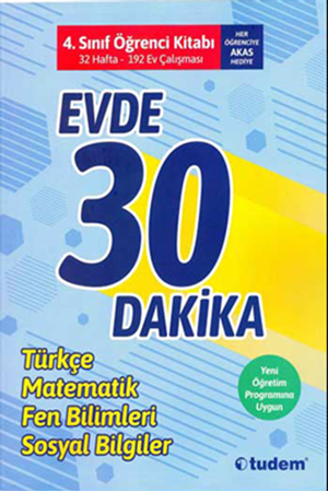Resim 4. Sınıf Evde 30 Dakika Türkçe Matematik Fen Bilimleri Hayat Bilgisi Soru Ev Çalışması
