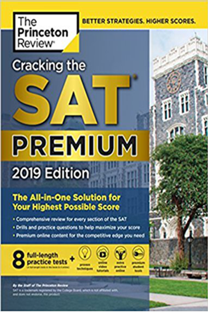 Resim Cracking the SAT Premium 8 Practice Tests 2019 Edition