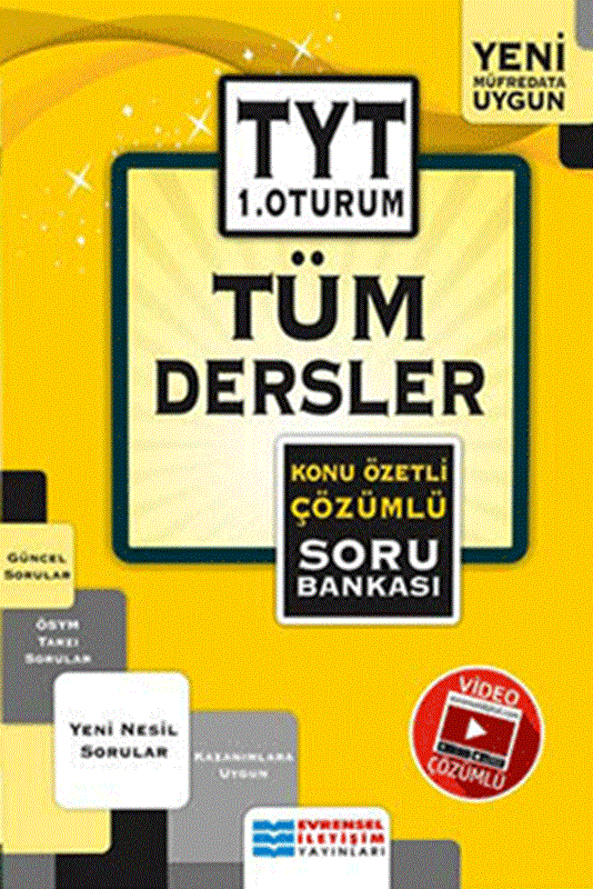 resm TYT 1. Oturum Tüm Dersler Konu Özetli Çözümlü Soru Bankası