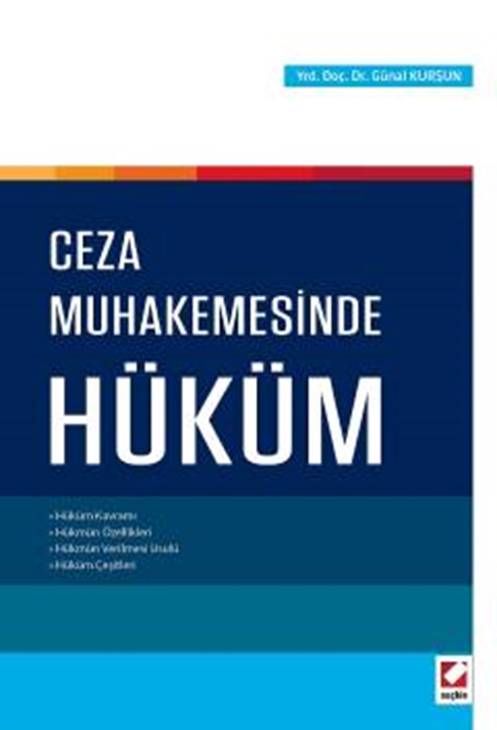 resm Ceza Muhakemesinde Hüküm