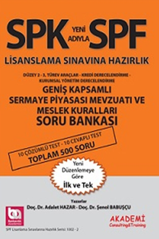 resm SPK Yeni Adıyla SPF Lisanslama Sınavına Hazırlık Düzey 2 - 3, Türev Araçlar - Kredi Derecelendirme -  Kurumsal Yönetim Derecelendirme