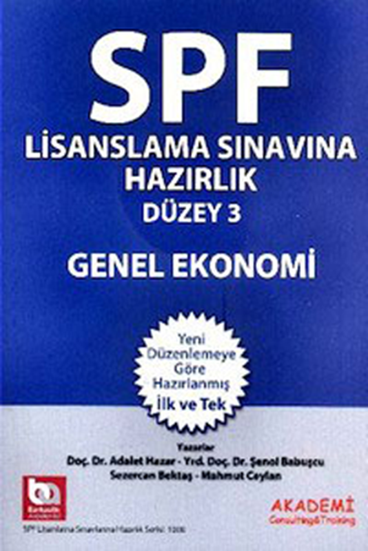 resm SPF Lisanslama Sınavına Hazırlık Düzey 3 - Genel Ekonomi