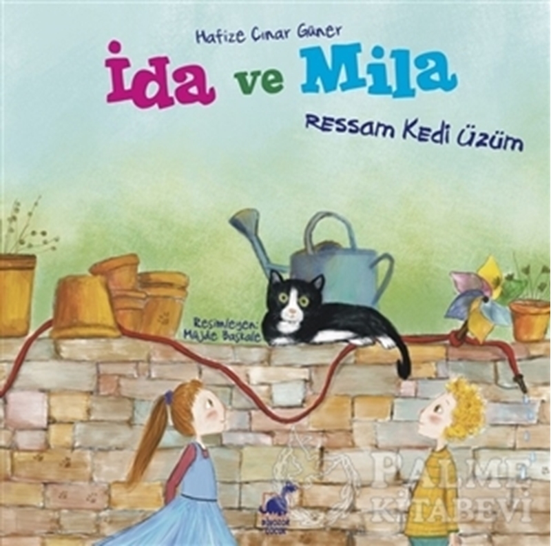 resm Ressam Kedi Üzüm - İda ve Mila