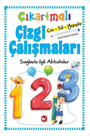 Resim Çıkartmalı Çizgi Çalışmaları - Sayılarla İlgili Aktiviteler