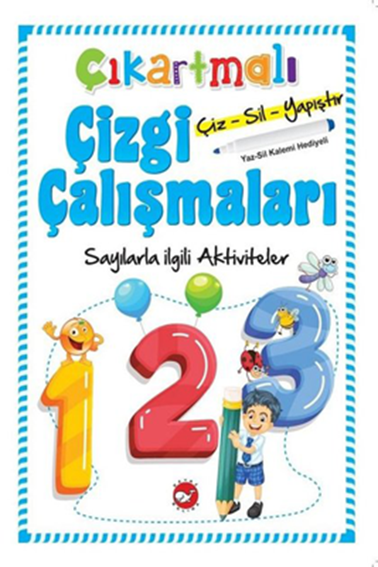 resm Çıkartmalı Çizgi Çalışmaları - Sayılarla İlgili Aktiviteler