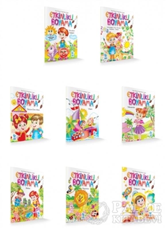 resm Etkinlik Boyama Kitabı (8 Kitap Set)