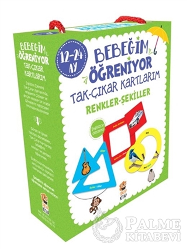 resm Bebeğim Öğreniyor - Tak Çıkar Kartlarım Renkler Şekiller (12 - 24 Ay)