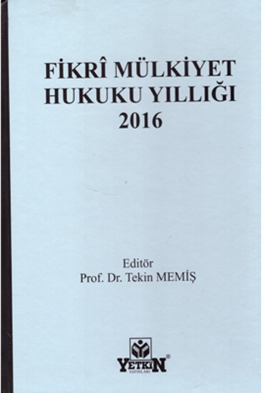 resm Fikri Mülkiyet Hukuku Yıllığı 2016