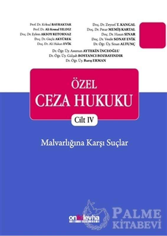 resm Özel Ceza Hukuku - Cilt 4