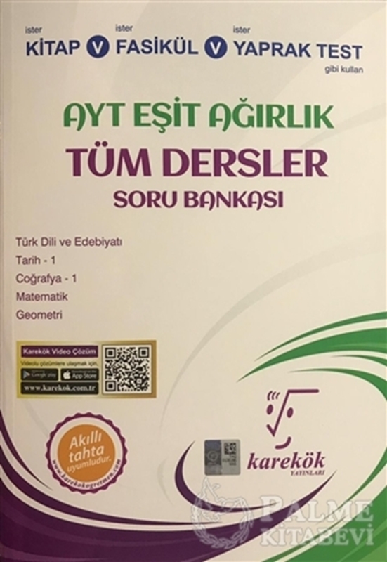 resm AYT Eşit Ağırlık Tüm Dersler Soru Bankası