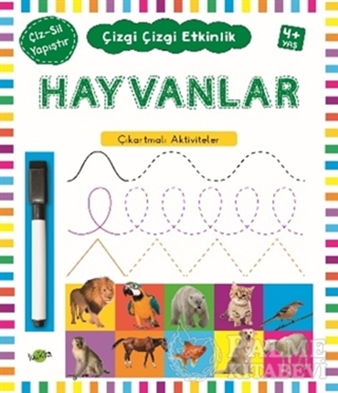 resm Hayvanlar 4 Yaş ve Üstü - Çizgi Çizgi Etkinlik