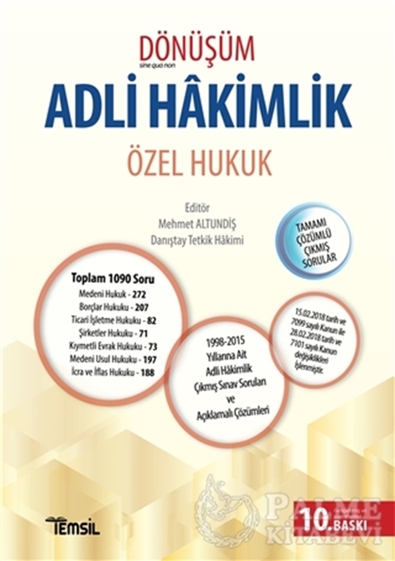 resm Dönüşüm Adli Hakimlik - Özel Hukuk