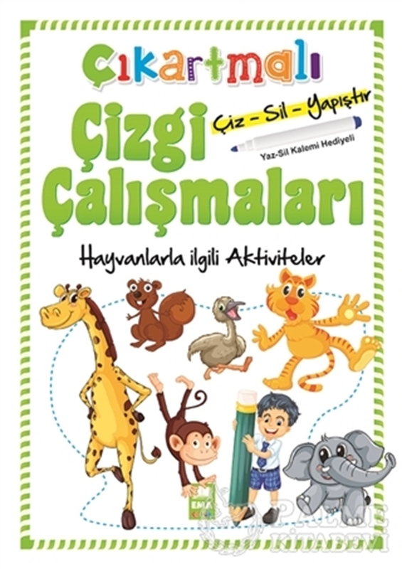 resm Hayvanlarla İlgili Aktiviteler - Çıkartmalı Çizgi Çalışmaları