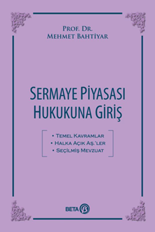 resm Sermaye Piyasası Hukukuna Giriş
